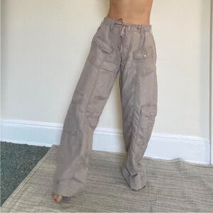 y2k Tan Cargo Pants